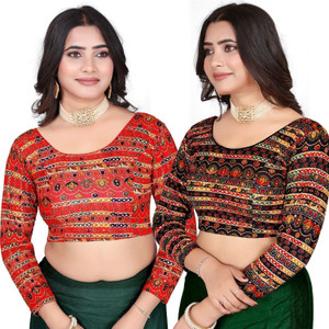 म्प्रवीन महिलाओं के लिए गोल गला ब्लाउज