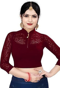 sanket synthetics Band collar Women Blouse