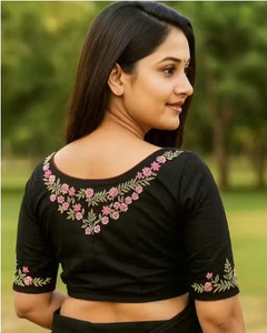रॉयल बुटीक महिलाओं के लिए बोट नेक ब्लाउज