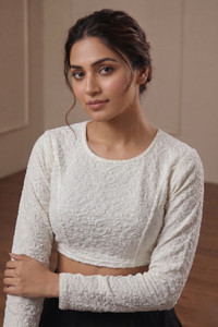 Sanmati Round Neck Women Blouse