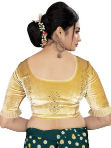 PU Fashion Round Neck Women Blouse