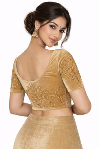 PU Fashion Round Neck Women Blouse