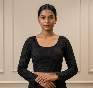 GROWMORE CREATION Round Neck Women Blouse