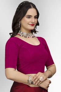 ECLOTHE Round Neck Women Blouse