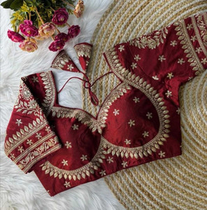 राज ड्रेसेस महिलाओं के लिए गोल गला ब्लाउज