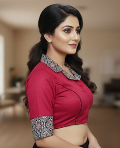 Mahi Handicraf Band collar Women Blouse