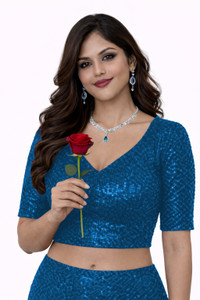 PU Fashion Sweetheart Neck Women Blouse