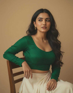 LAMBODAR TEXTILES Round Neck Women Blouse