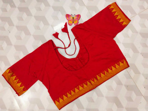 Kumaresh Creation Round Neck Women Blouse