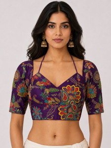 AARTI ART Halter Neck Women Blouse