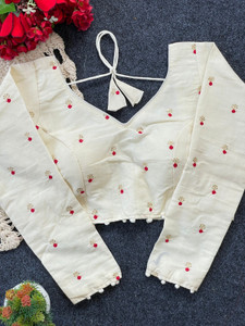 RADHA MADHAV V-Neck Women Blouse