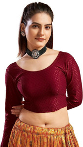 प्रियंका टेक्सटाइल्स महिलाओं के लिए U नेक ब्लाउज