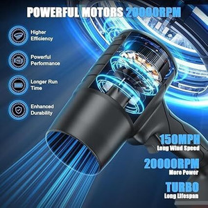 HIYAENTERPRISE Cordless Handheld Jet Air Blower With Single Battery for Car, PC & Home Cleaner Forward Curved Air Blower
