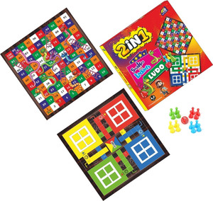 Fast Rush Snack Ladder & Ludo Game, 2 in 1 Combo Educational Board Games