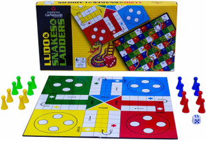 Parksons 2 in 1 - Snakes & Ladder and Ludo Dart Board Game