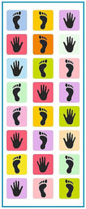 Chigy Wooh Hopscotch Jumbo Play Mat, Game for Kids, Adults, Indoor-Outdoor Fun Game Party Dart Board Game