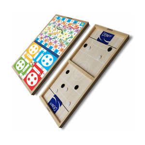 Clapjoy 2 in 1 Sling Puck , Fastest Finger First(Slingo with game ludo,Snake & Ladder) Party & Fun Board Game
