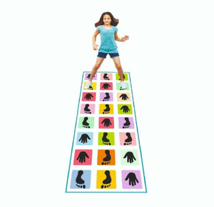 Muren Hand & Feet Jump Hopscotch Jumbo Play Mat for Floor Kids & Adults Family Party & Fun Board Game
