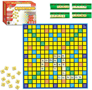 वेम्बले Crossword Board Game for Kids 100 Letters Wordcraft Puzzle Vocabulary Builder बोर्ड गेम