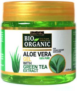 Indus Valley 100% Bio Organic Aloe Vera Gel For Skin Acne, Scars, Dark spots Face & Hair Care