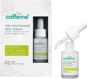 mCaffeine 10% Niacinamide Green Tea Face Serum For Glowing Skin and Reduces dark spots