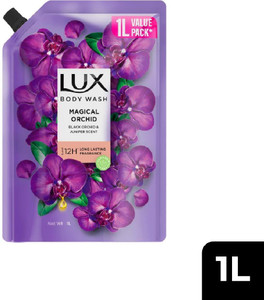 LUX Black Orchid & Juniper Oil Bodywash, Refill Pack, 1 ltr