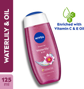 NIVEA Body Wash, Waterlily & Oil Shower Gel, Pampering Care with Refreshing Scent of Waterlily Flower