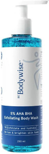 Be Bodywise 5% AHA BHA Exfoliating Body Wash |1% Salicylic Acid, 3% Lactic Acid | Shower Gel