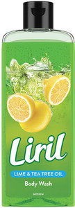Liril Lemon & Tea Tree Body Wash, Refreshing Shower Gel for Men & Women
