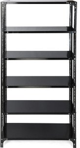 Progressive Enterprises Slotted Angle CRC Sheet 5 Shelves Multipurpose Storage Metal Open Book Shelf