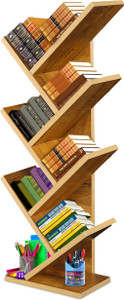 NE Furniture 7-Tier Book Rack, Storage of Book case, Free-Standing Books Engineered Wood Open Book Shelf
