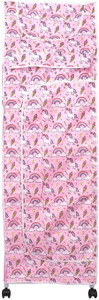HEGZI Baby Wardrobe for Clothes 6 Shelve almirah for Clothes PVC Collapsible Wardrobe
