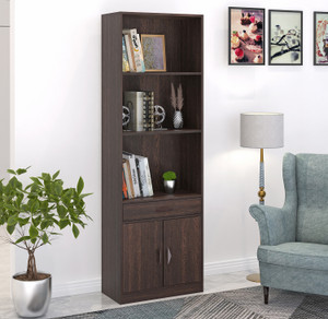 BLUEWUD Seonn Engineered Wood Open Book Shelf