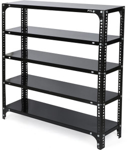 fiora Slotted Angle CRC Sheet 5 Shelves Multipurpose Storage Metal Open Book Shelf