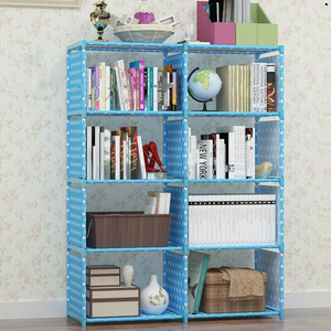 Porchex Plastic Metal 8 Shelf Book Organizer Kids, office, Study Rooms Plastic Open Book Shelf