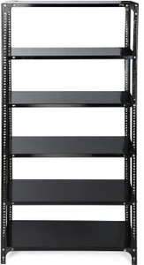 Progressive Enterprises Slotted Angle CRC Sheet 5 Shelves Multipurpose Storage Metal Open Book Shelf