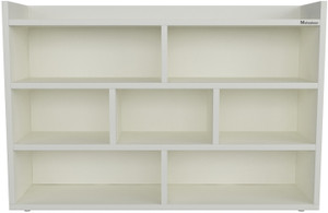 mahaakaay Engineered wood 7 Box book shelf White Engineered Wood Open Book Shelf