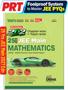 Disha 202 Maths Chapterwise JEE Mains Previous Year Solved Papers (2026-2002) 25 Year JEE Mains PYQ Book 2026