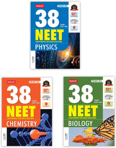 MTG 38 Years NEET Previous Year Solved Question Papers Physics, Chemistry & Biology PYQs Chapterwise Topicwise Solutions For 2025-2026 Exam (Set of 3 Books) | Get Free access of Video Solutions & Smart Book