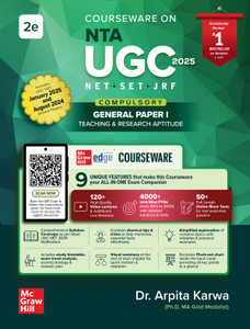 NTA UGC NET Paper 1 2025 by Arpita Karwa: Teaching & Research Aptitude | 2nd Edition | 4000+ Solved Unit-wise Previous Years' Questions | 120+ Video Lectures | 50+ Full-length Online Mock Test Papers | Colorful Pluck-out Chart for Quick Revision & many more