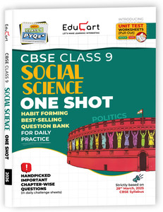 Educart CBSE Class 9 Social Science One-shot Question Bank 2026 (Strictly for 2025-26 Exam)