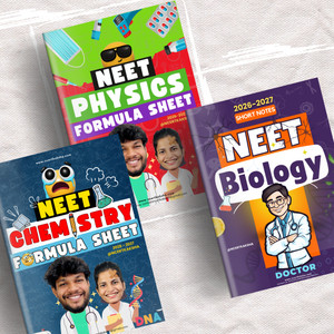 Neet Notes NEET Formula Sheet Combo 2026-27 (Physics + Chemistry + Biology ...
