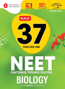 MTG 37 Years NEET Previous Year Solved Question Papers with NEET PYQ Chapterwise Topicwise Solutions - Biology For NEET 2025 Exam | Get Free access of Smart Book & Video Solutions (Based on Latest Syllabus)