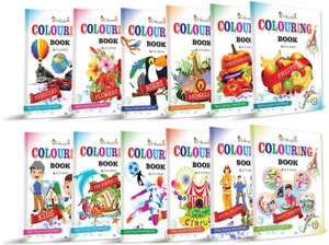 Colouring Book Collections from Inikao  - Pack of 12 Copy Coloring Activity Book Collections for 3+ Years Children by (12 Books For Kids)