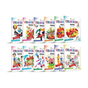 Colouring Book Collections from Inikao  - Pack of 12 Copy Coloring Activity Book Collections for 3+ Years Children by (12 Books For Kids)