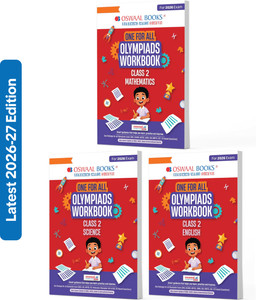 One For All Olympiad Workbook Class 2 (Set of 3 Books) Maths, Science & English For 2026 Exam
