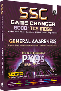 PW SSC Game Changer General Awareness PYQ 8000+ TCS MCQ For 2025 SSC Exams