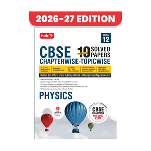 MTG CBSE Class 12 PYQs Book | 10 Years (2026-2017) Chapterwise Topicwise Solved Papers Class 12 Physics - CBSE Champion For 2027 Exam