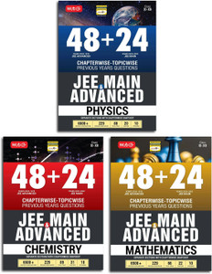 MTG 48 + 24 Years JEE Main (2025-2002) and JEE Advanced (2025-1978) Chapter-wise Topic-wise Previous Years Solved Papers Physics Chemistry & Mathematics (Set of 3 Book) | PYQ Question Bank For 2026 Exam