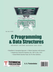 C PROGRAMMING AND DATA STRUCTURES for BE Anna University R21CBCS (III ...